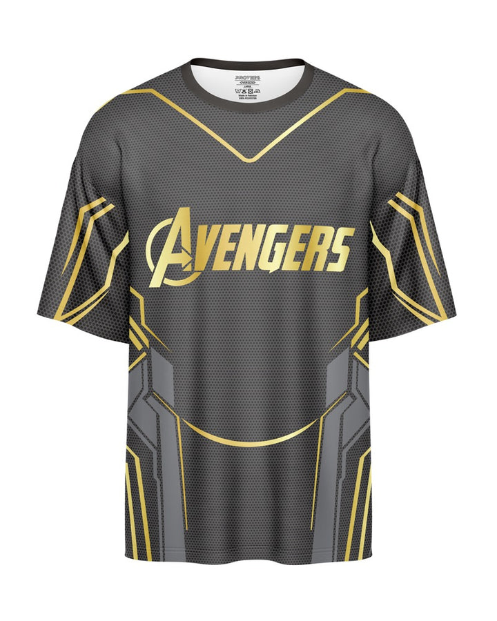 OVERSIZED DIGITAL DRY-FIT - GOLDEN AVENGERS TEE NEWURG