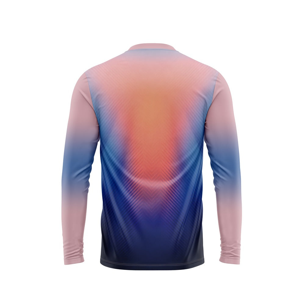 PEACH NAVY SUNSET OMBRE - FRONT