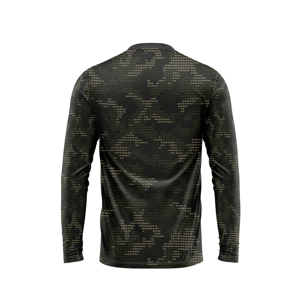 DARK GREEN DIGITAL PIXEL CAMO - FRONT