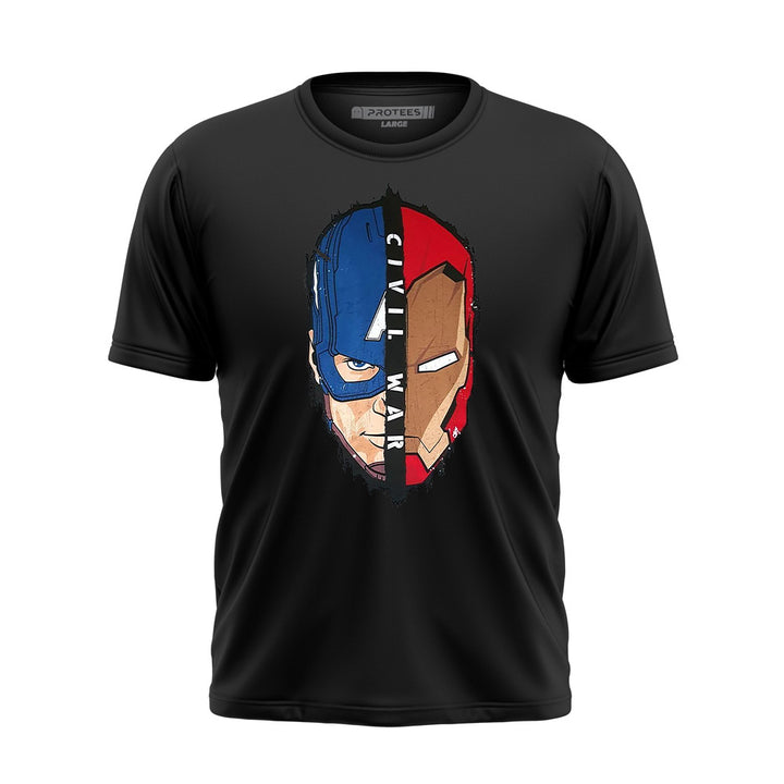 DTF - CIVIL WAR CAPTAIN AMERICA AND IRONMAN TEE DTF004