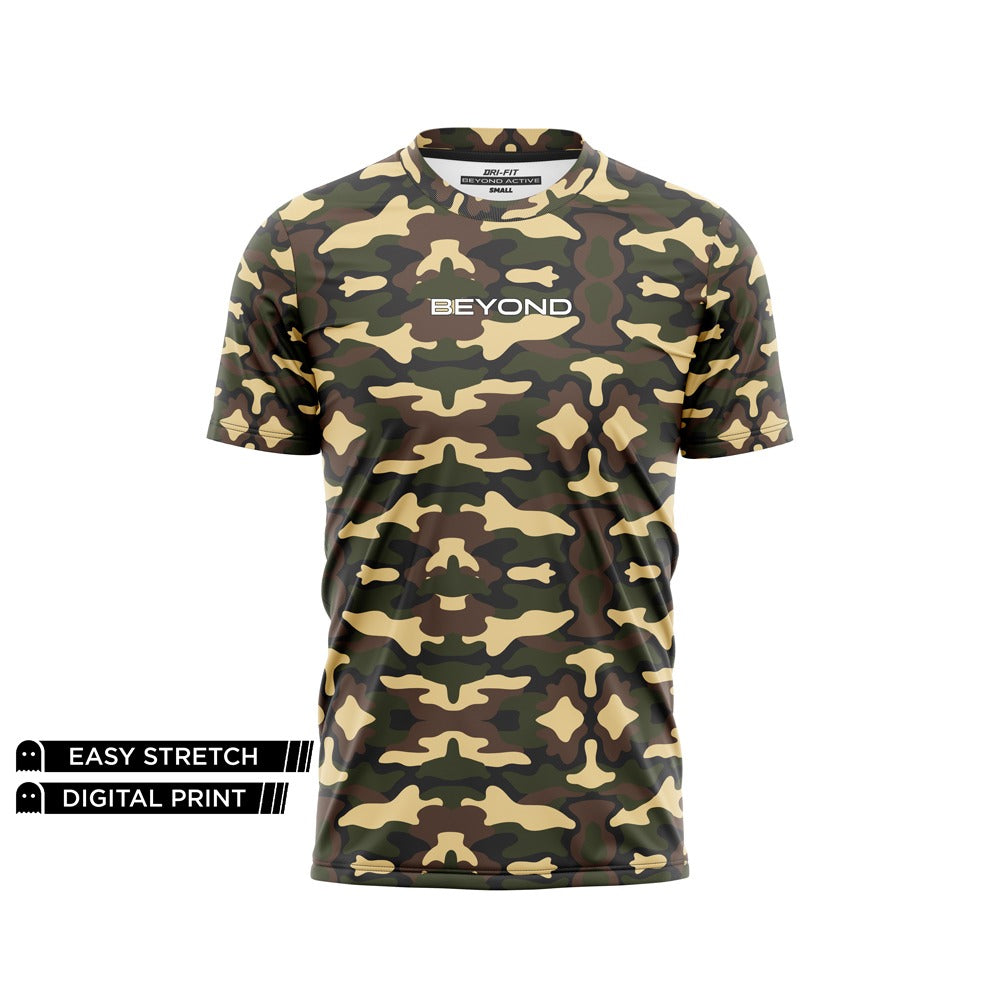 BEYOND GREEN TERRAIN CAMO DRY-FIT TEE