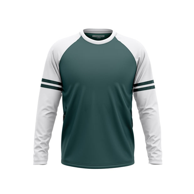 BASIC - FOREST WHITE F/S RAGLAN