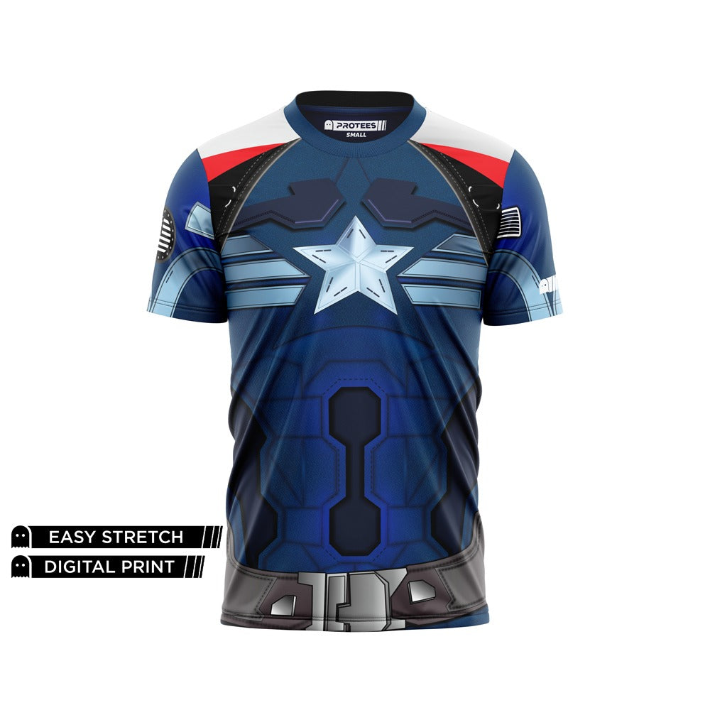 DIGITAL DRY-FIT TEE - NEW CAPTAIN AMERICA 2023  DG01047AO