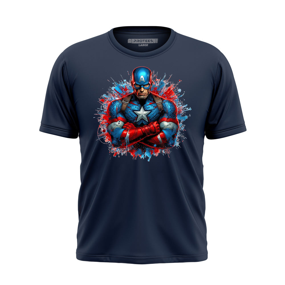 DTF - CAPTAIN AMERICA SPLASH TEE DTF0068