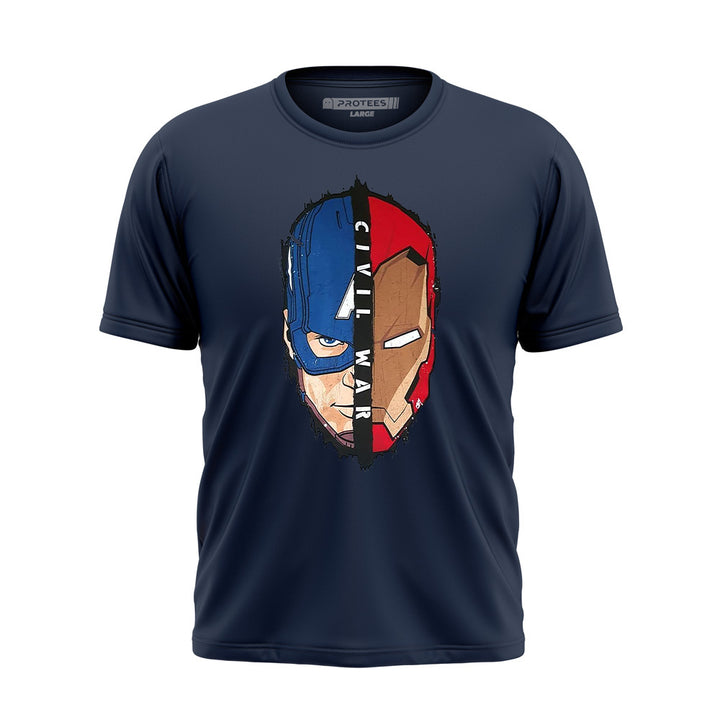 DTF - CIVIL WAR CAPTAIN AMERICA AND IRONMAN TEE DTF004