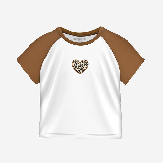 Women’s - LEOPARD HEART RAGLAN