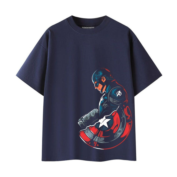 OVERSIZED TEE - CAPTAIN AMERICA WITH SHEILD