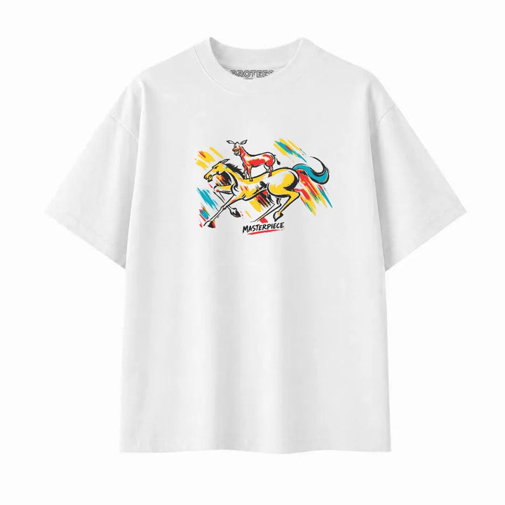 OVERSIZED TEE - MAJNOO BHAI ART