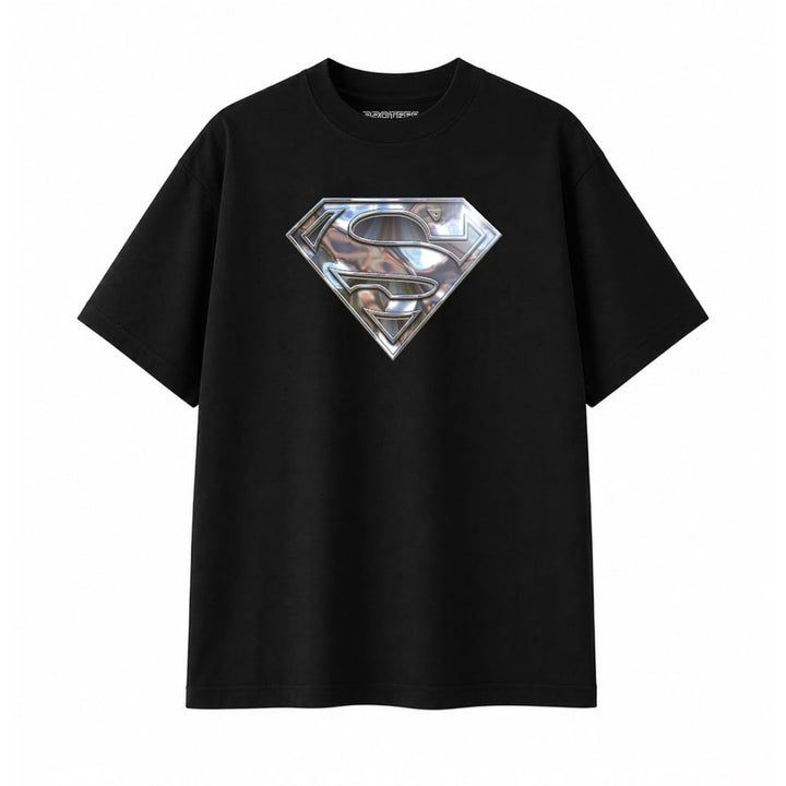 OVERSIZED TEE - METALIC SUPERMAN LOGO