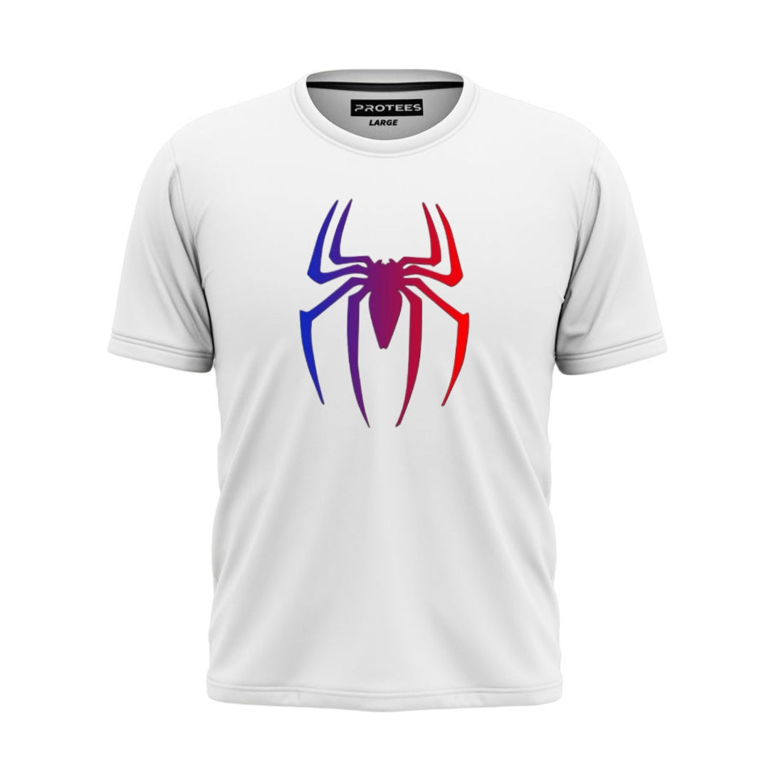 DTF MULTI AZURE SPIDERMAN LOGO TEE DTF0061