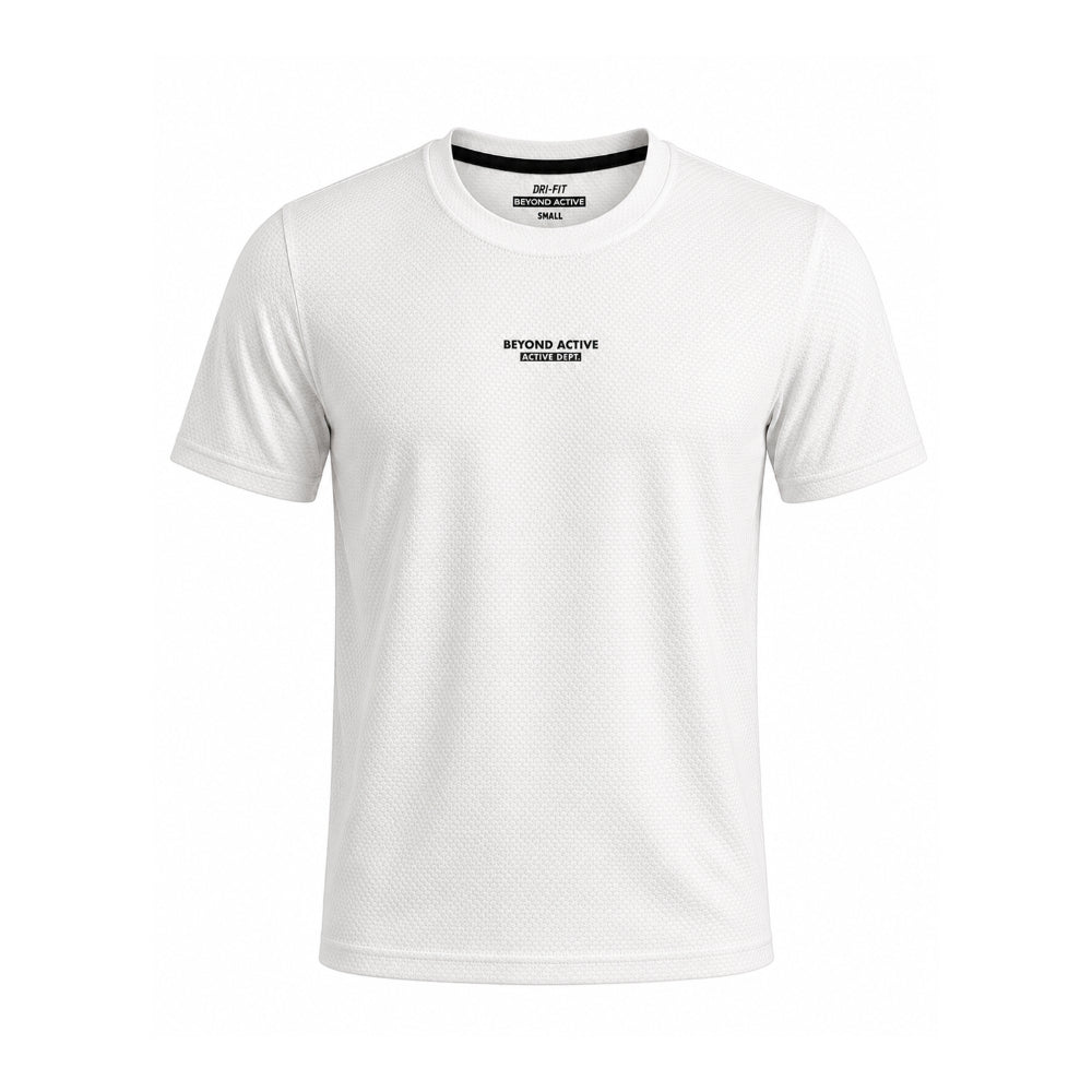 MOTION X WHITE PERFORMANCE TEE