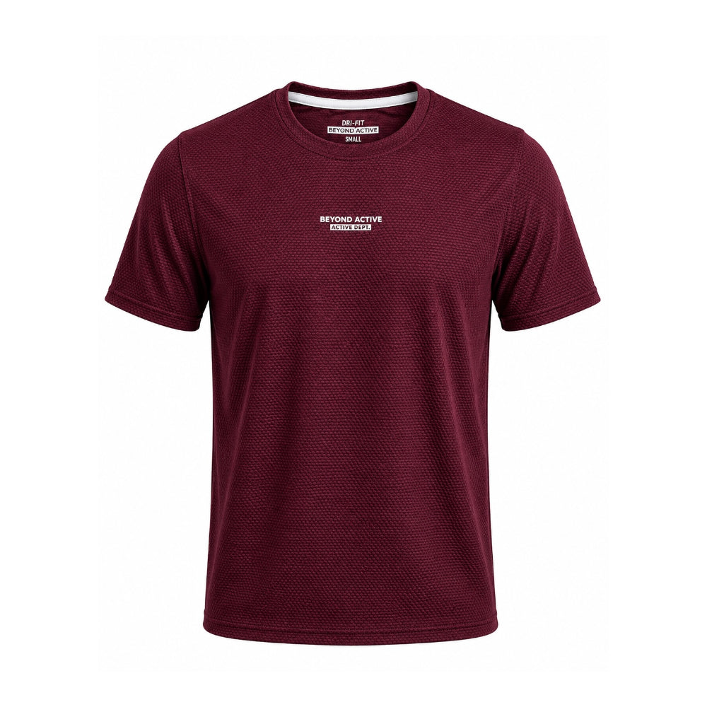 MOTION X MAROON PERFORMANCE TEE