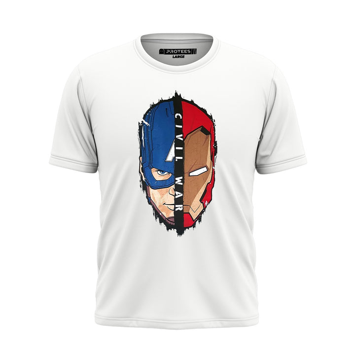 DTF - CIVIL WAR CAPTAIN AMERICA AND IRONMAN TEE DTF004