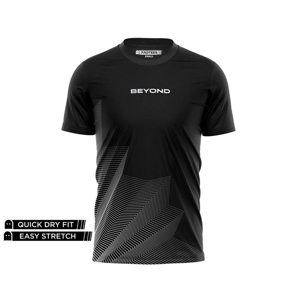 BEYOND - GEOMETRIC PATTERN DRY-FIT TEE