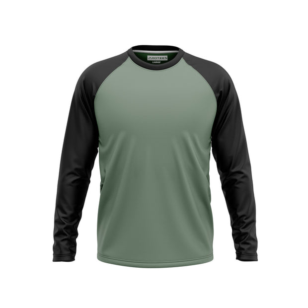 PISTACHIO GREEN BLACK RAGLAN