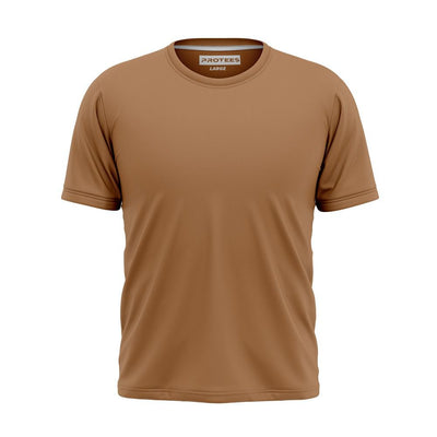BROWN BASIC TEE