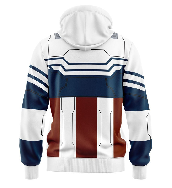 LIMITED CAPTAIN AMERICA  - POLYESTER FLEECE HOODIE