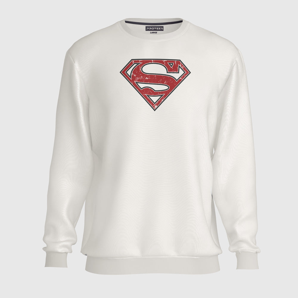 DTF - WHITE SUPERMAN SWEATSHIRT