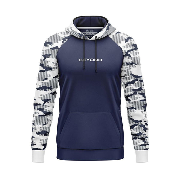 DIGITAL CAMO BEYOND HOODIE - BLUE & WHITE CAMO