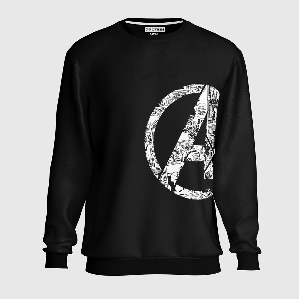 DTF - NEW BLACK AVENGERS SWEATSHIRT