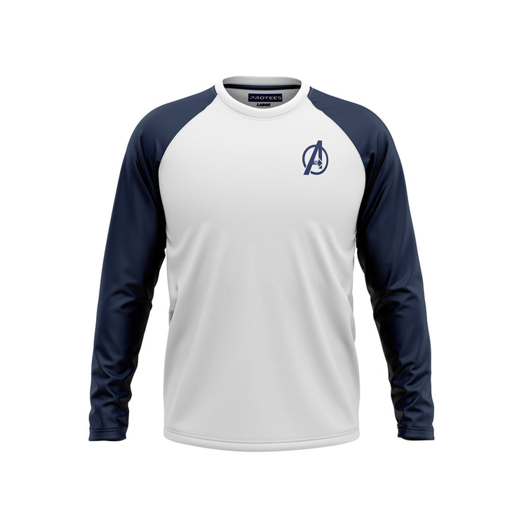 VOLUME 7 - AVENGERS NAVY WHITE F/S RAGLAN