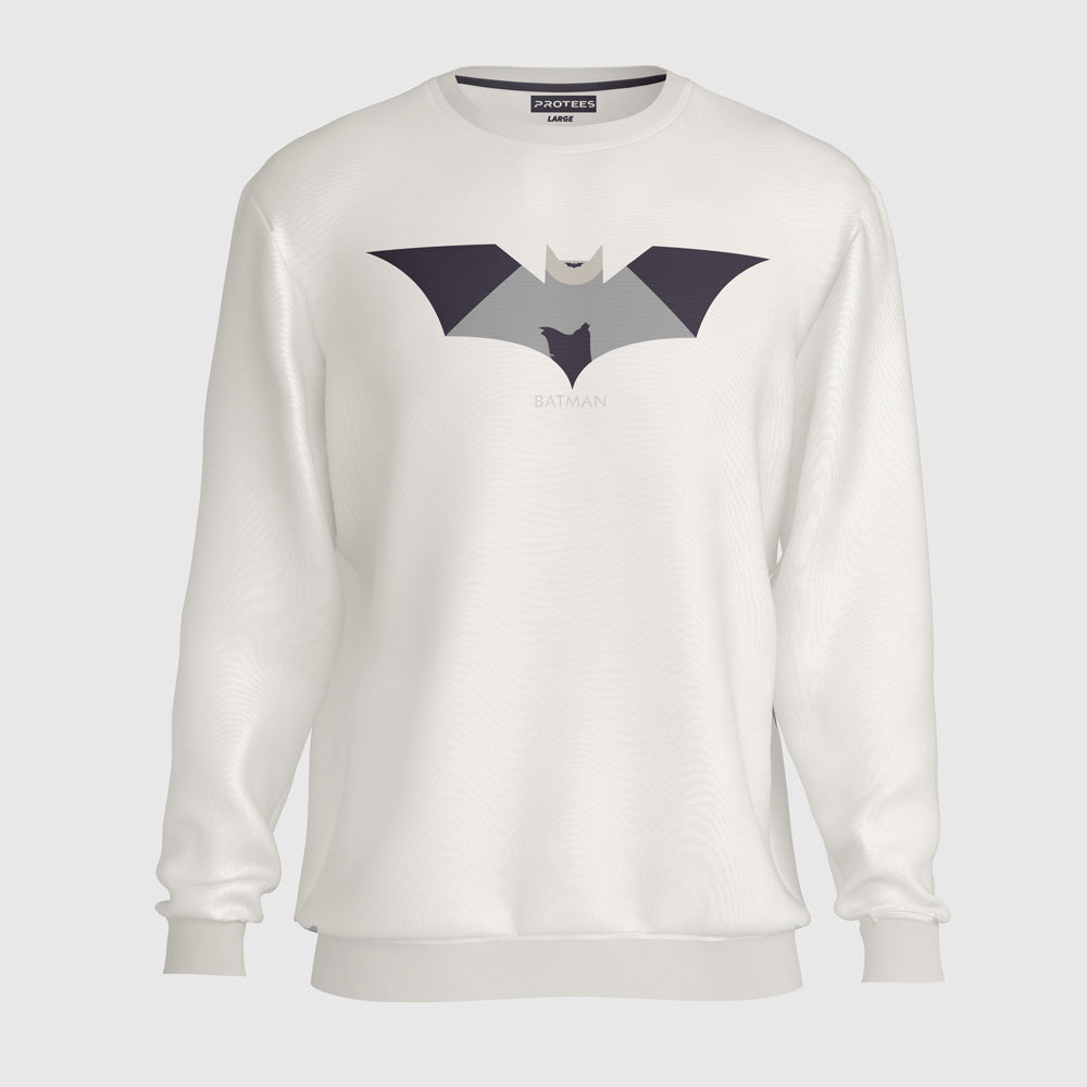 DTF - WHITE BATMAN SWEATSHIRT