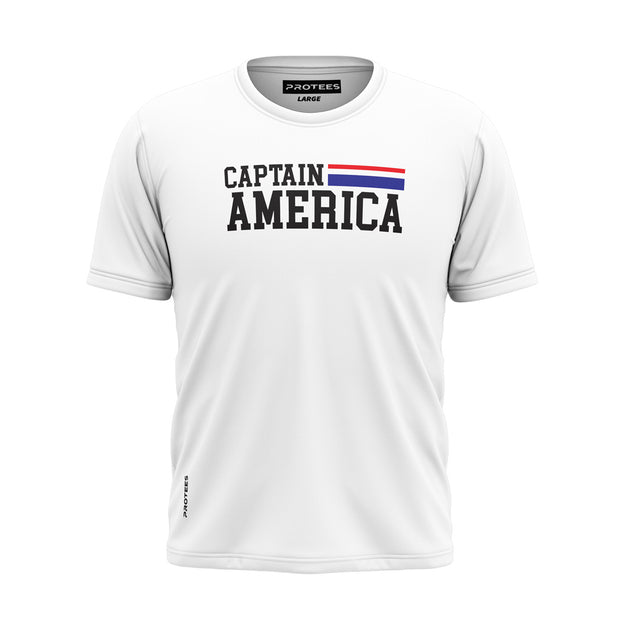 WHITE CP AMERICA TEE