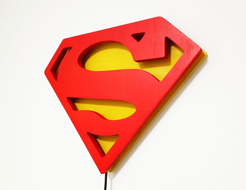 SUPERMAN  LED LOGO LIGHT.