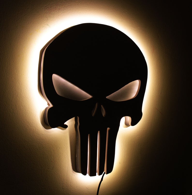 PUNISHER LED LOGO LIGHT.