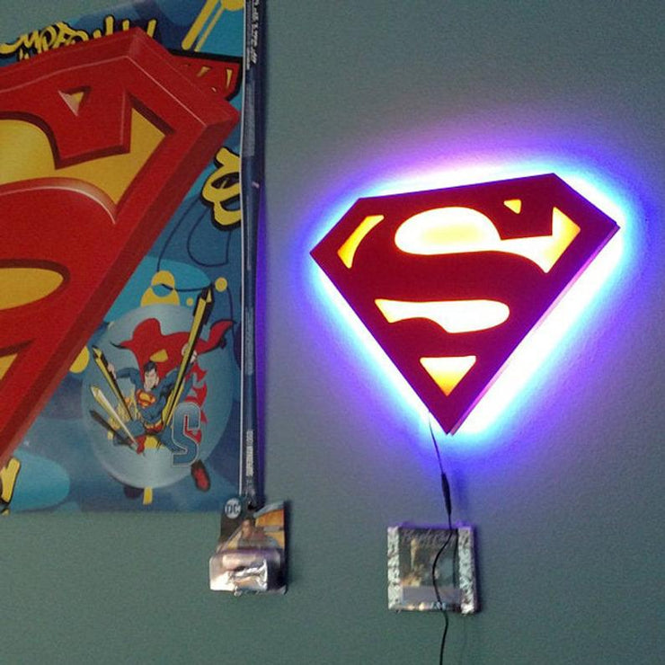SUPERMAN  LED LOGO LIGHT.
