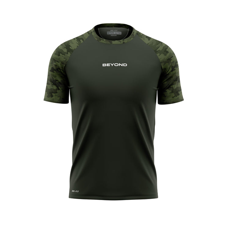 DRY-FIT RAGLAN - BEYOND M84 OLIVE  CAMO