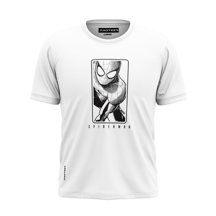 WHITE SPIDERMAN TEE