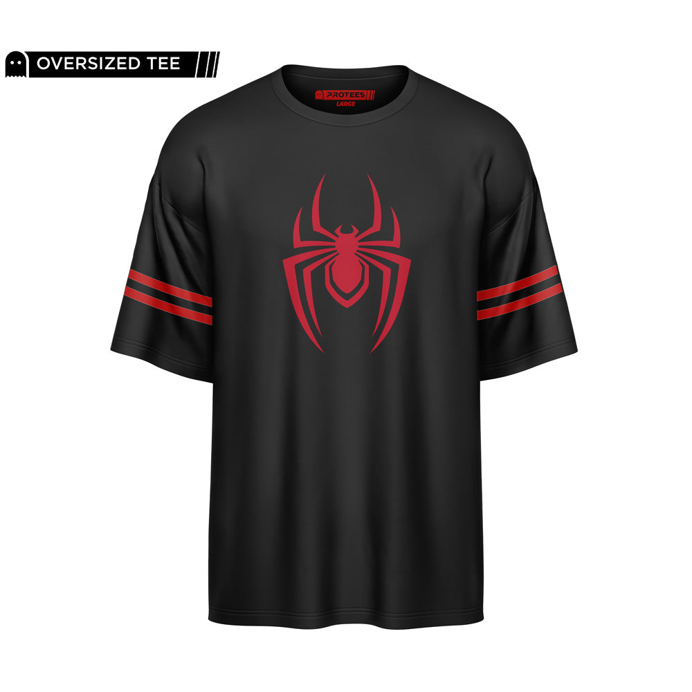 OVERSIZED - RED SPIDERMAN LOGO TEE