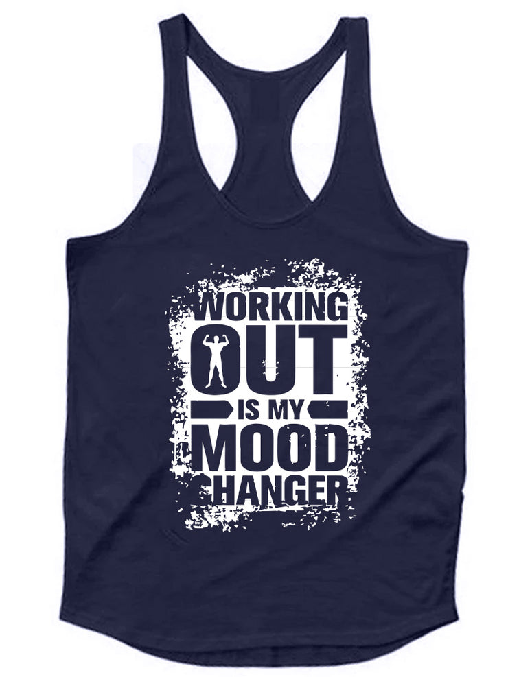 NAVY WORKING OUT TANKTOP