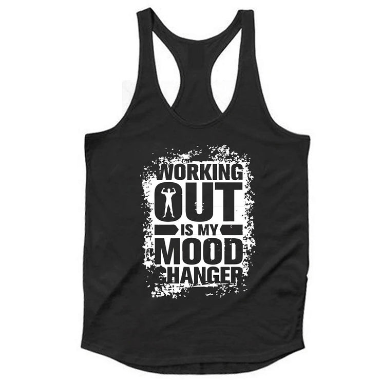 BLACK WORKING OUT TANKTOP